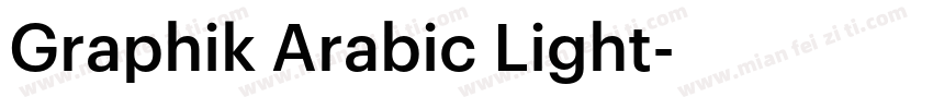 Graphik Arabic Light字体转换